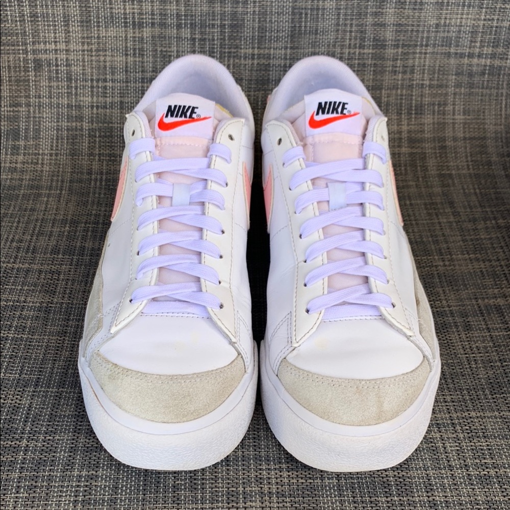 Nike Blazer Low Platform Women's Sneakers White and Pink - Picture 5 of 13